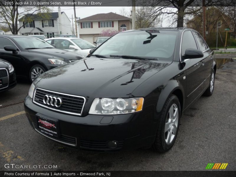 Brilliant Black / Ebony 2005 Audi A4 3.0 quattro Sedan