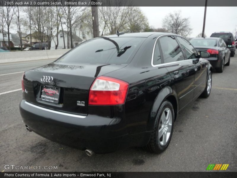 Brilliant Black / Ebony 2005 Audi A4 3.0 quattro Sedan