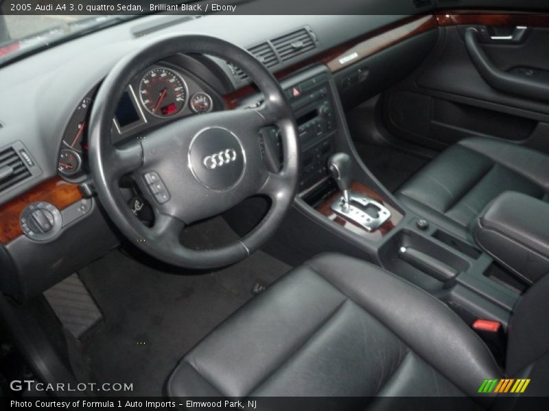 Brilliant Black / Ebony 2005 Audi A4 3.0 quattro Sedan