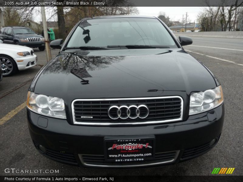 Brilliant Black / Ebony 2005 Audi A4 3.0 quattro Sedan