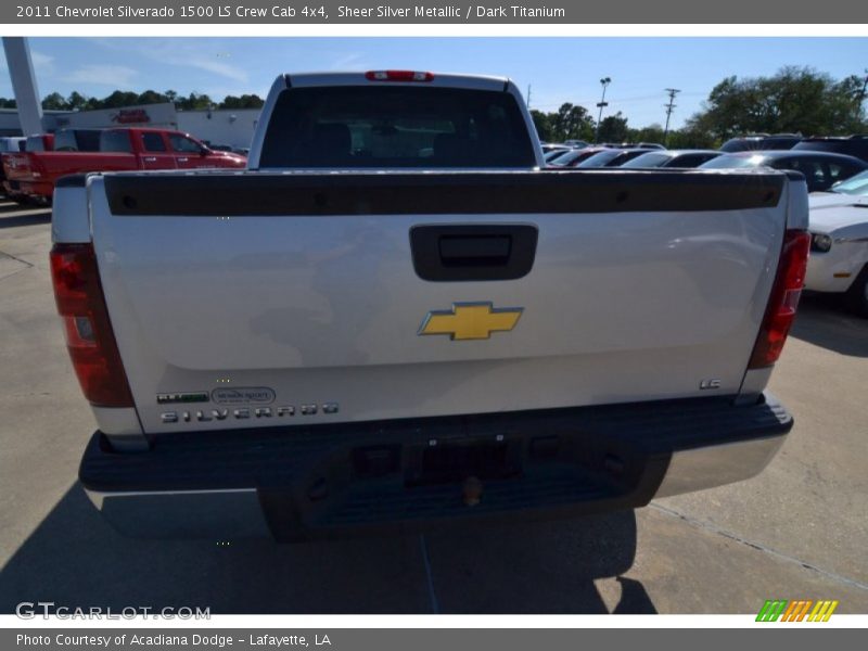 Sheer Silver Metallic / Dark Titanium 2011 Chevrolet Silverado 1500 LS Crew Cab 4x4