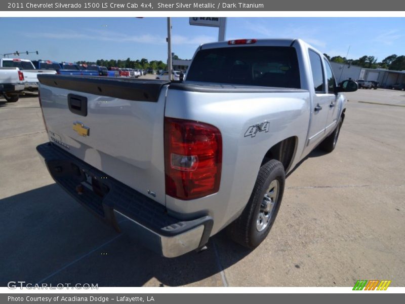 Sheer Silver Metallic / Dark Titanium 2011 Chevrolet Silverado 1500 LS Crew Cab 4x4