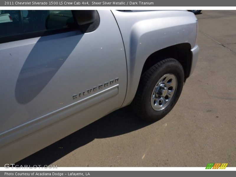 Sheer Silver Metallic / Dark Titanium 2011 Chevrolet Silverado 1500 LS Crew Cab 4x4