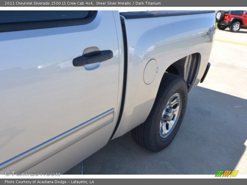 Sheer Silver Metallic / Dark Titanium 2011 Chevrolet Silverado 1500 LS Crew Cab 4x4