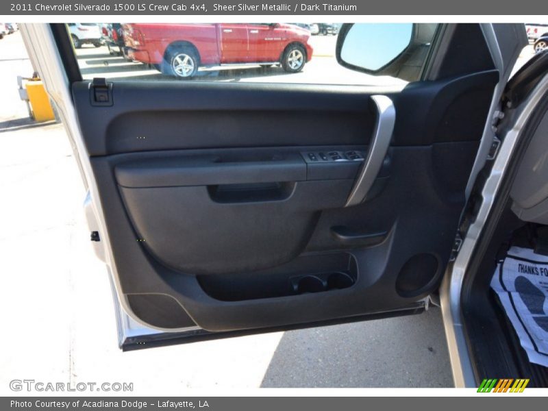 Sheer Silver Metallic / Dark Titanium 2011 Chevrolet Silverado 1500 LS Crew Cab 4x4
