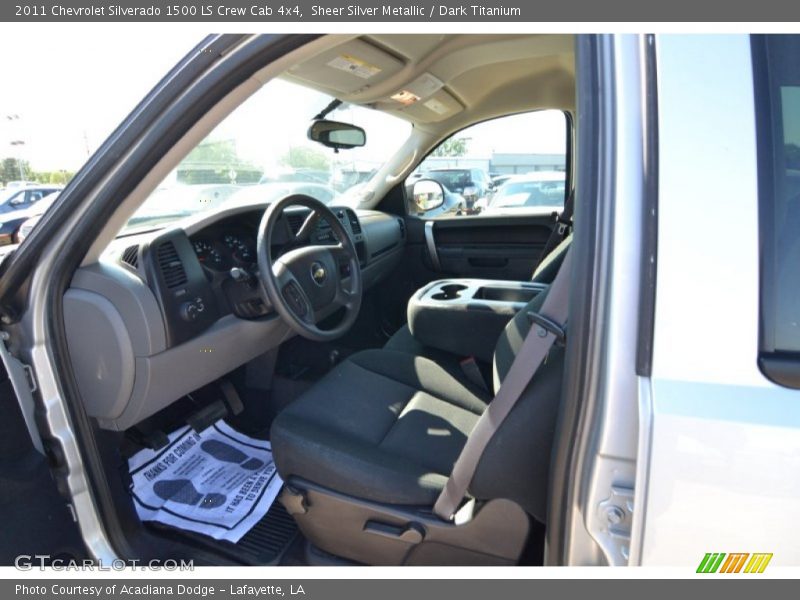 Sheer Silver Metallic / Dark Titanium 2011 Chevrolet Silverado 1500 LS Crew Cab 4x4