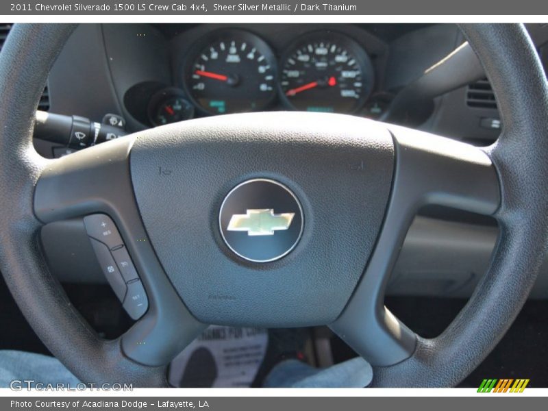 Sheer Silver Metallic / Dark Titanium 2011 Chevrolet Silverado 1500 LS Crew Cab 4x4