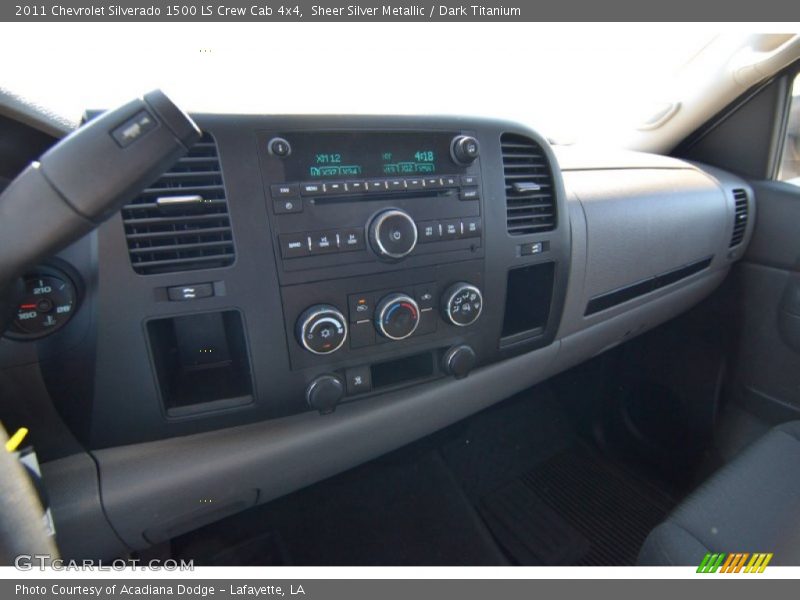 Sheer Silver Metallic / Dark Titanium 2011 Chevrolet Silverado 1500 LS Crew Cab 4x4