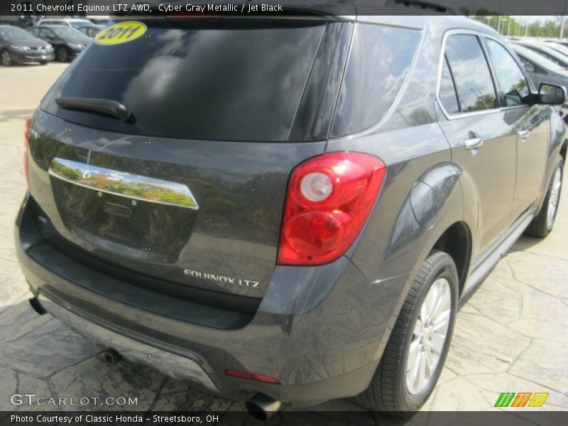 Cyber Gray Metallic / Jet Black 2011 Chevrolet Equinox LTZ AWD