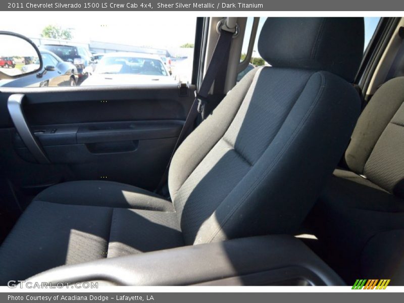 Sheer Silver Metallic / Dark Titanium 2011 Chevrolet Silverado 1500 LS Crew Cab 4x4