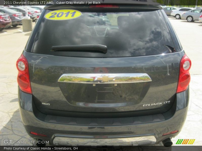 Cyber Gray Metallic / Jet Black 2011 Chevrolet Equinox LTZ AWD
