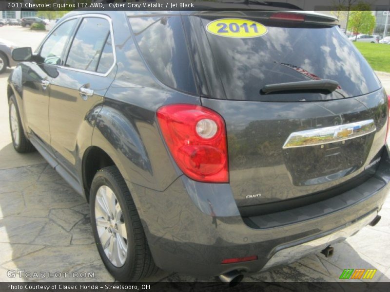 Cyber Gray Metallic / Jet Black 2011 Chevrolet Equinox LTZ AWD