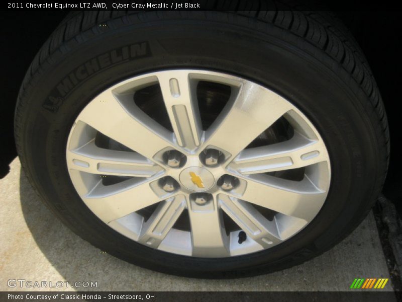 Cyber Gray Metallic / Jet Black 2011 Chevrolet Equinox LTZ AWD