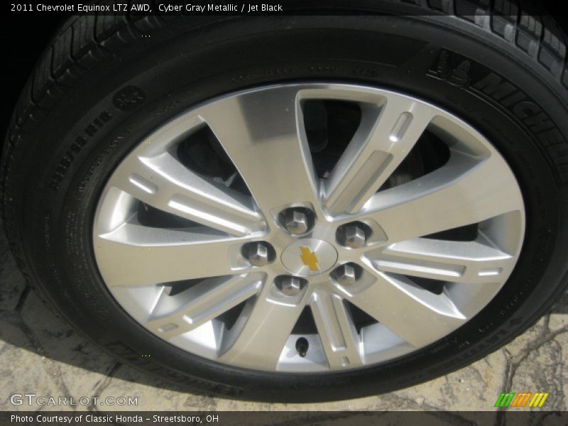 Cyber Gray Metallic / Jet Black 2011 Chevrolet Equinox LTZ AWD