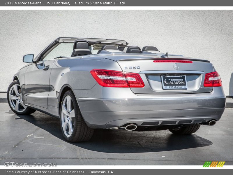 Palladium Silver Metallic / Black 2013 Mercedes-Benz E 350 Cabriolet