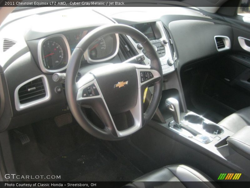 Cyber Gray Metallic / Jet Black 2011 Chevrolet Equinox LTZ AWD