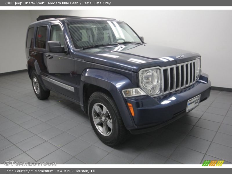 Modern Blue Pearl / Pastel Slate Gray 2008 Jeep Liberty Sport