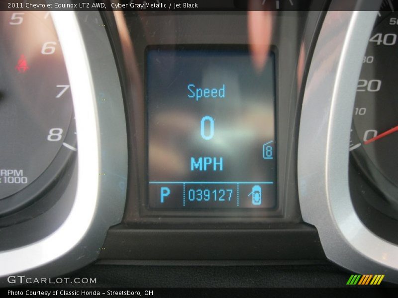Cyber Gray Metallic / Jet Black 2011 Chevrolet Equinox LTZ AWD