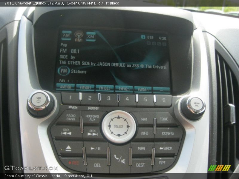 Cyber Gray Metallic / Jet Black 2011 Chevrolet Equinox LTZ AWD