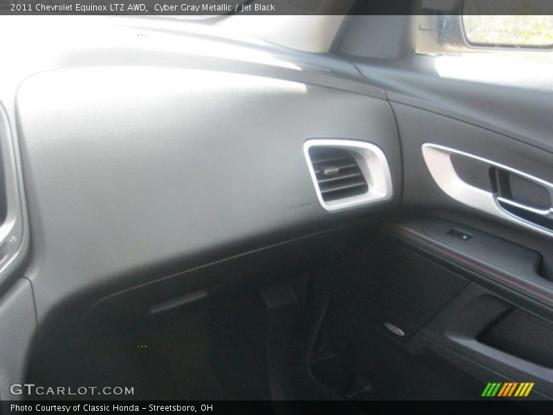 Cyber Gray Metallic / Jet Black 2011 Chevrolet Equinox LTZ AWD