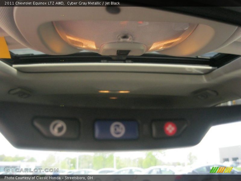 Cyber Gray Metallic / Jet Black 2011 Chevrolet Equinox LTZ AWD