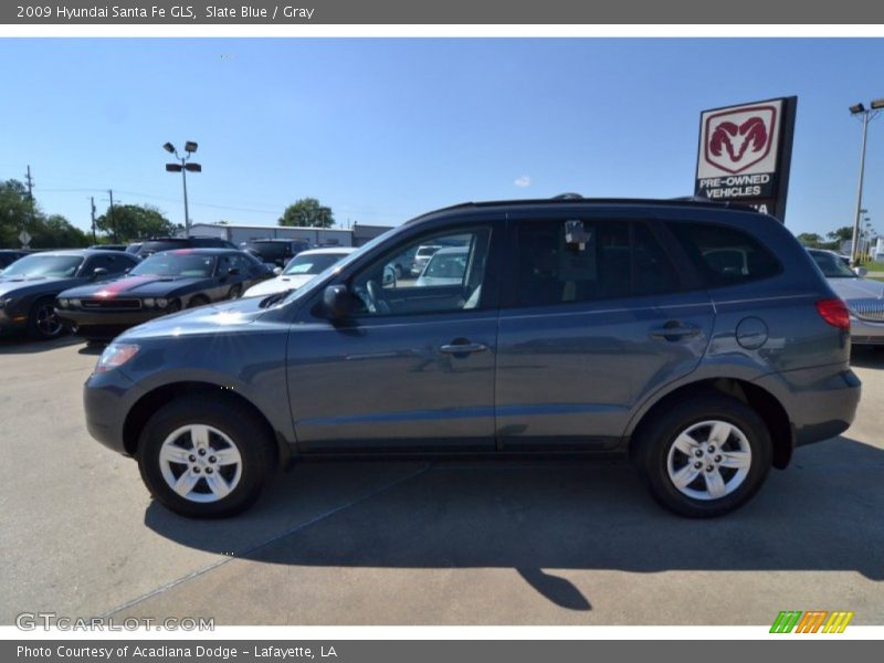 Slate Blue / Gray 2009 Hyundai Santa Fe GLS