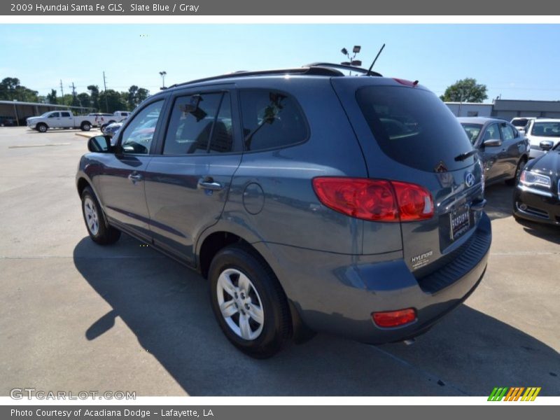 Slate Blue / Gray 2009 Hyundai Santa Fe GLS