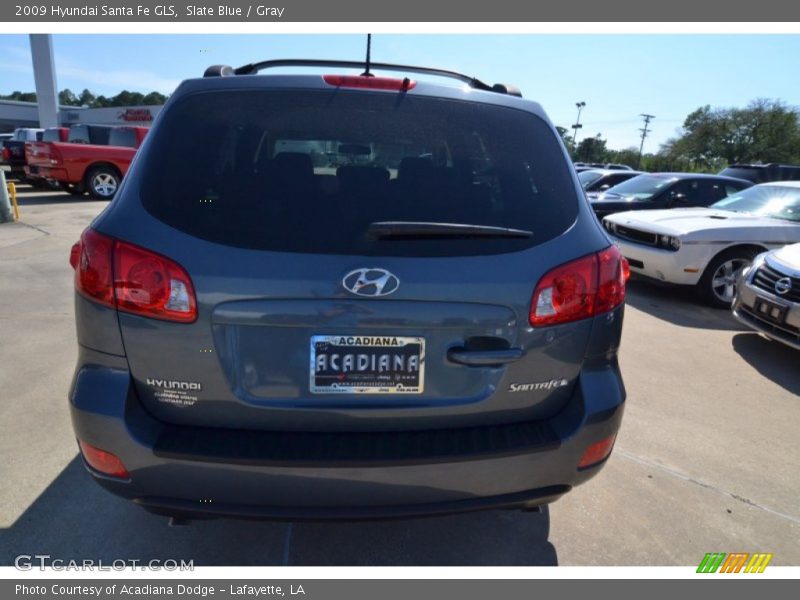 Slate Blue / Gray 2009 Hyundai Santa Fe GLS