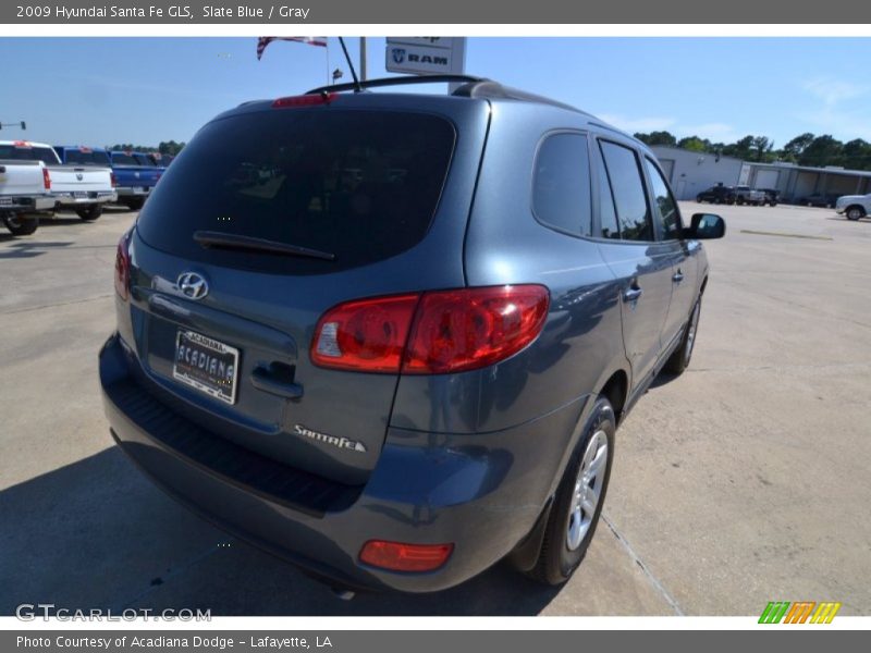 Slate Blue / Gray 2009 Hyundai Santa Fe GLS