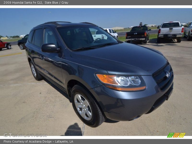 Slate Blue / Gray 2009 Hyundai Santa Fe GLS