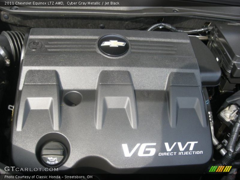 Cyber Gray Metallic / Jet Black 2011 Chevrolet Equinox LTZ AWD