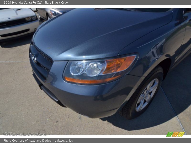 Slate Blue / Gray 2009 Hyundai Santa Fe GLS