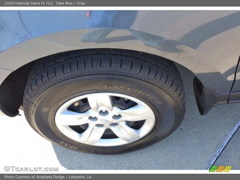 Slate Blue / Gray 2009 Hyundai Santa Fe GLS