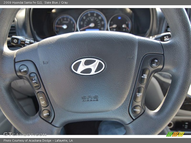 Slate Blue / Gray 2009 Hyundai Santa Fe GLS