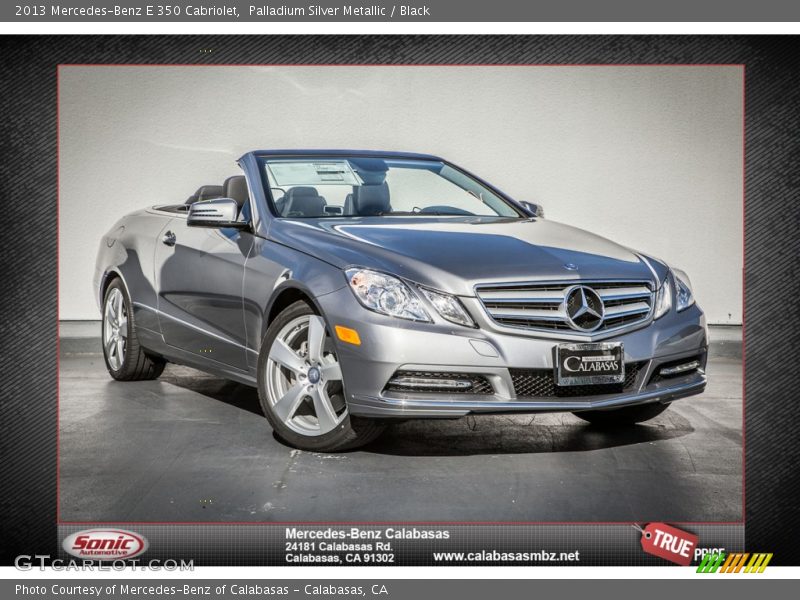 Palladium Silver Metallic / Black 2013 Mercedes-Benz E 350 Cabriolet