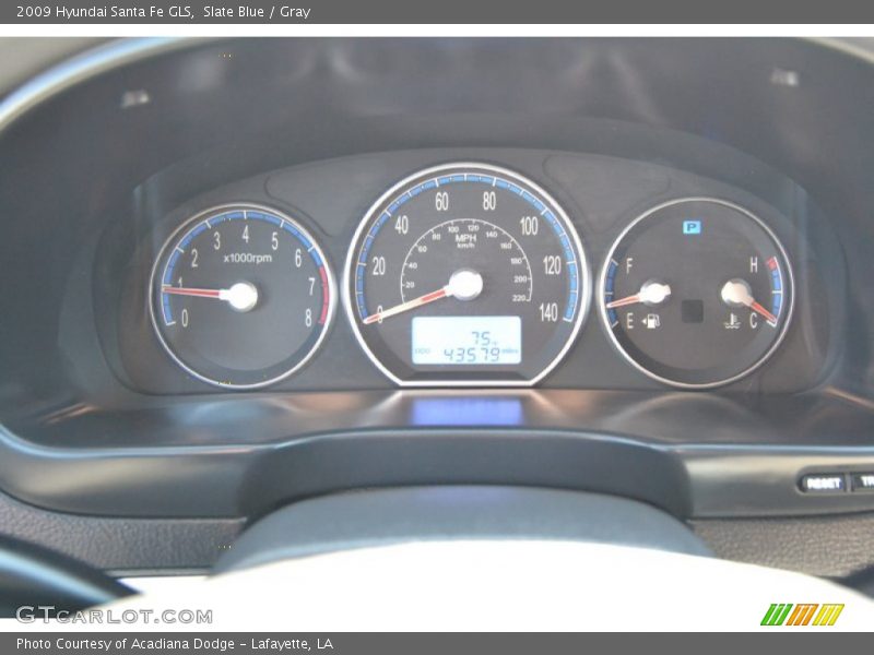 Slate Blue / Gray 2009 Hyundai Santa Fe GLS