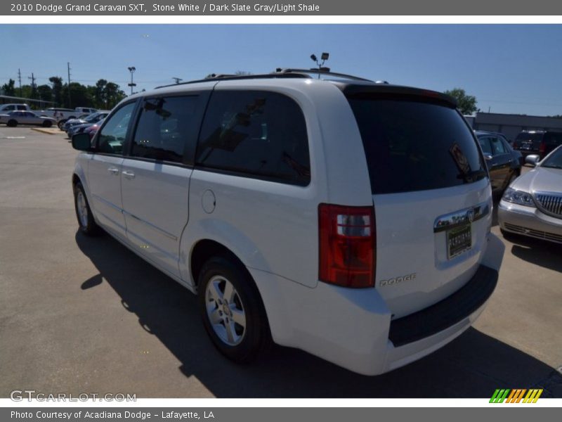 Stone White / Dark Slate Gray/Light Shale 2010 Dodge Grand Caravan SXT