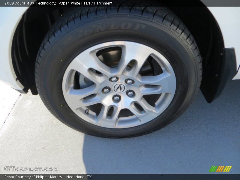 Aspen White Pearl / Parchment 2009 Acura MDX Technology