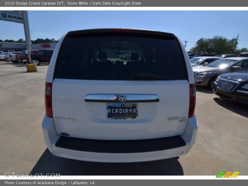 Stone White / Dark Slate Gray/Light Shale 2010 Dodge Grand Caravan SXT