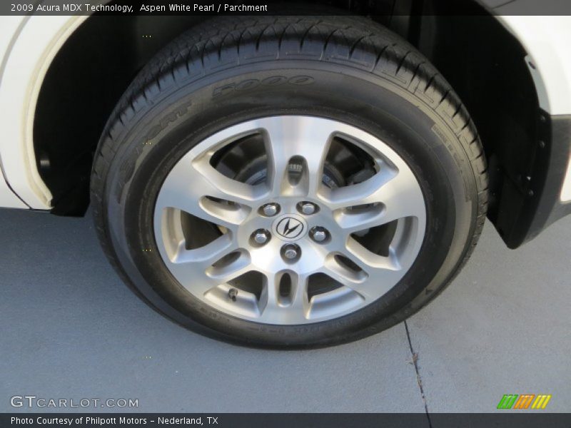 Aspen White Pearl / Parchment 2009 Acura MDX Technology