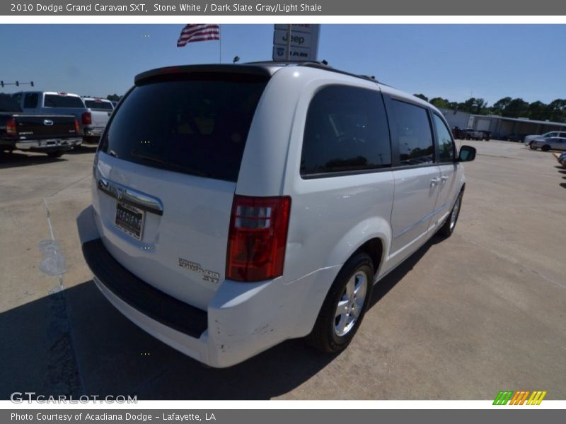 Stone White / Dark Slate Gray/Light Shale 2010 Dodge Grand Caravan SXT