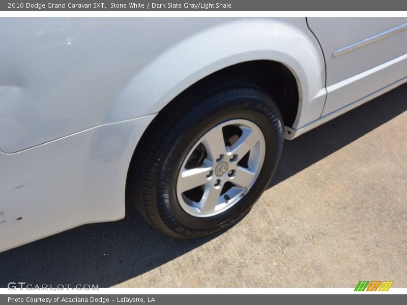 Stone White / Dark Slate Gray/Light Shale 2010 Dodge Grand Caravan SXT