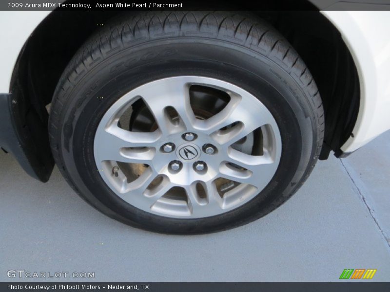Aspen White Pearl / Parchment 2009 Acura MDX Technology