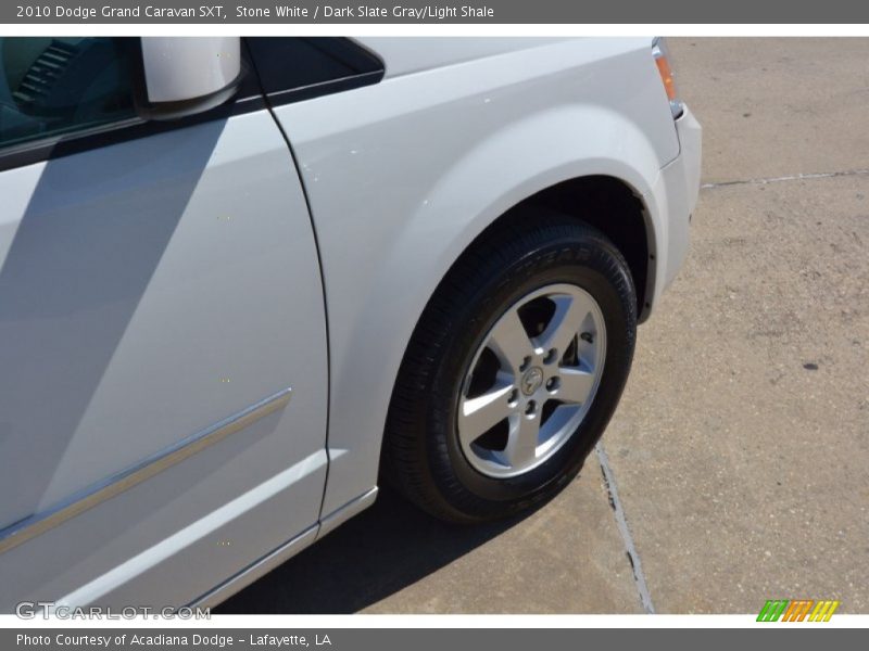 Stone White / Dark Slate Gray/Light Shale 2010 Dodge Grand Caravan SXT