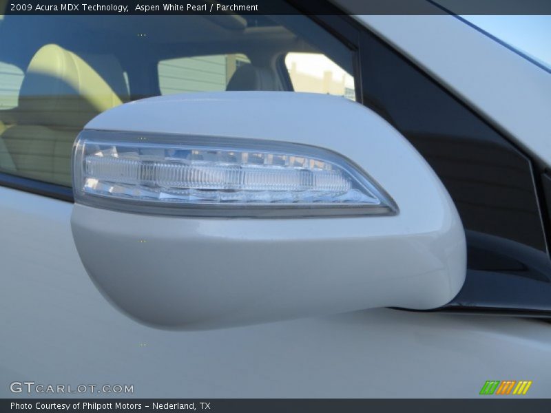 Aspen White Pearl / Parchment 2009 Acura MDX Technology