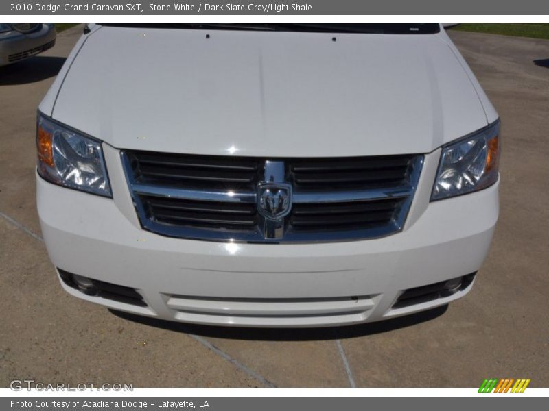 Stone White / Dark Slate Gray/Light Shale 2010 Dodge Grand Caravan SXT