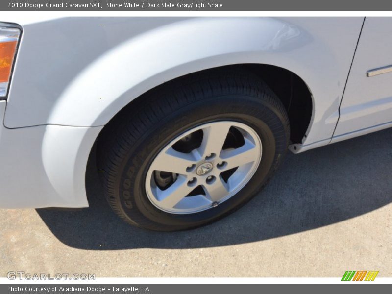 Stone White / Dark Slate Gray/Light Shale 2010 Dodge Grand Caravan SXT