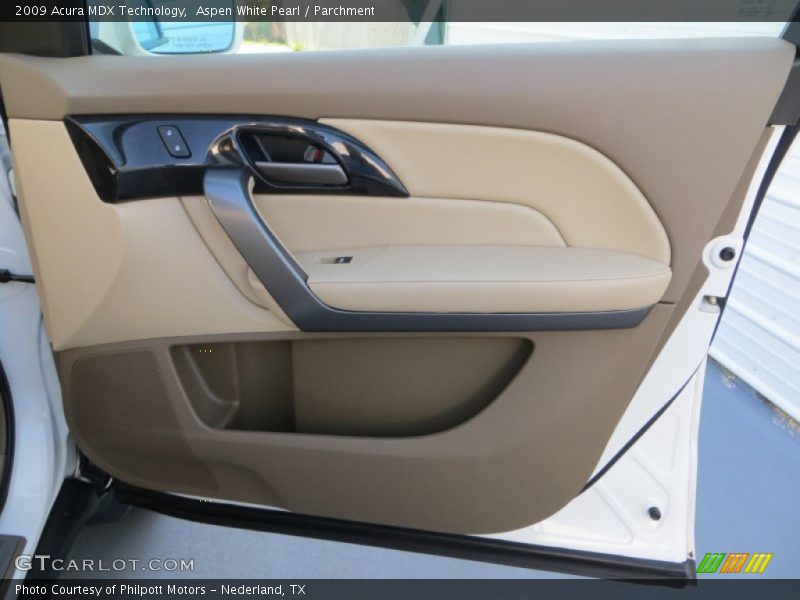 Aspen White Pearl / Parchment 2009 Acura MDX Technology