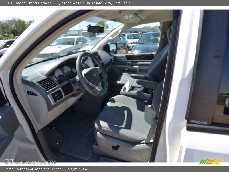 Stone White / Dark Slate Gray/Light Shale 2010 Dodge Grand Caravan SXT