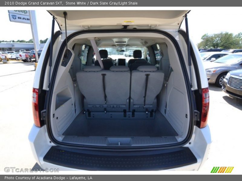 Stone White / Dark Slate Gray/Light Shale 2010 Dodge Grand Caravan SXT